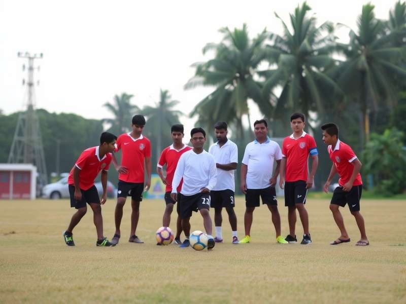 Grassroots football training for children